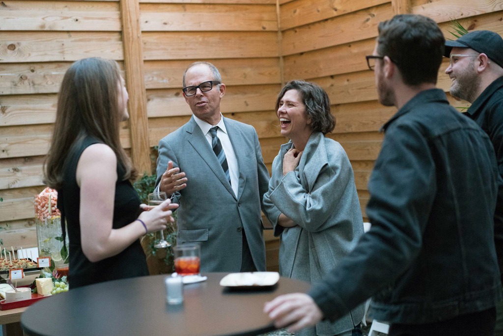 Launch party for Michael Bierut's book Now You See It.